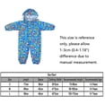 thumbnail image 7 of YOUI-GIFTS Toddler Rain Suit with Hood Waterproof Coverall Kids Baby One Piece Rainsuit Outdoors Rain Wear 1-7 Years, 7 of 7
