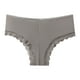 thumbnail image 1 of Gibobby Calzoncillos de encaje para mujer Ropa interior de cintura alta personalizada Tangas No Show Bikini Ropa interior de mujer Bragas Tanga de algodón(Gris,CH), 1 of 3