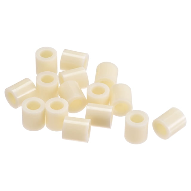 Unique Bargains Entretoise Ronde ABS ID 8.2mm OD 14mm Longueur 15mm Beige Lot de 100