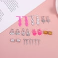 thumbnail image 3 of 10pcs Dollhouse Electroplated Crown Necklace Earstuds Bracelets Earrings Pendant Pack Accessories Dressing Princess Doll Toy, 3 of 18