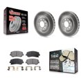 thumbnail image 1 of Transit Auto Front Coated Disc Brake Rotors and Ceramic Pads Kit for Car Chrysler 200 Dodge Dart KGT-100182, 1 of 11