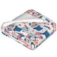thumbnail image 2 of Bingfone American Gnomes Print Flannel Fleece Blanket Throw Blanket for Bed,Sofa,Couch,Travel,Camping(50"x40" ), 2 of 8