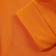 thumbnail image 7 of Women's Plus Size Tops Fall Slim Fitted Crew Neck Long Sleeve Dolman Drop Shoulder Button Down Solid Color Business Casual Cotton T Shirt (Orange,S), 7 of 7