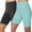 Blue, variant on WMTBSRSW 2 Pack Women's Leggings Solid High Waist Biker Shorts Workout Yoga Athletic Shorts Stretch Boxer Briefs Multi Packs