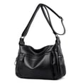 thumbnail image 2 of HMSHA Simple Black Women Shoulder Bags sac a main Crossbody Bags Female Vintage Leather Messenger Bag Bolsa Femininas Designer Handbag, 2 of 6