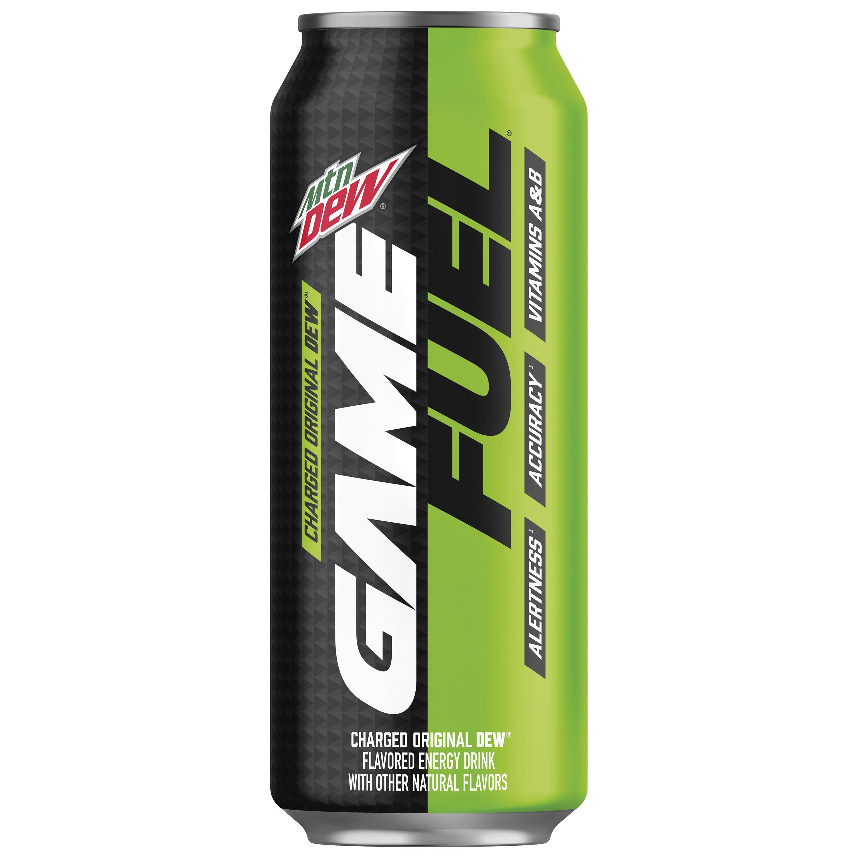 MTN DEW GAME FUEL, Charged Original Dew Energy Drink 16 oz Can