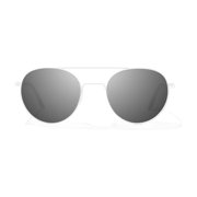 BAJIO Tionia Polarized Sunglasses - Grey Lenses White Gloss