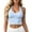 a-207Light Blue45, variant on Womens U Neck Halter Solid Color Cropped Yoga Bra Stretch Slim Fit Breathable Daily Sport Casual Sleeveless Workout Crop Inner Tops For Ladies Classic Bra