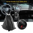 thumbnail image 4 of Gear  Stick Cover, Car Manual PU Leather Dustproof Gear  Gaiter Gear Shifter Boot Cover Replacement For   2006-2012, 4 of 8