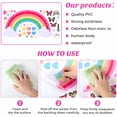 thumbnail image 3 of LAMIRO Rainbow Wall Decals Removable Star Butterfly Heart Wall Sticker Rainbow Wall Decals Butterfly Decor(34 Count), 3 of 7