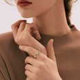 thumbnail image 4 of Anillo con lazo, anillo de dedo ajustable, anillo de promesa para mujer, aniversario, San Valentín, anillo con lazo, joyería con lazo, 4 of 5