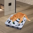 thumbnail image 1 of Juguete rompecabezas para gatos con bolas de campana, ejercicio, juguetes de enriquecimiento para gatos, caja de juego mental, juego de laberinto para Cuadrado, 1 of 7