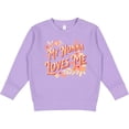 thumbnail image 2 of Inktastic Nonna Loves Me Granddaughter Flowers Toddler Sweatshirt, 2 of 4