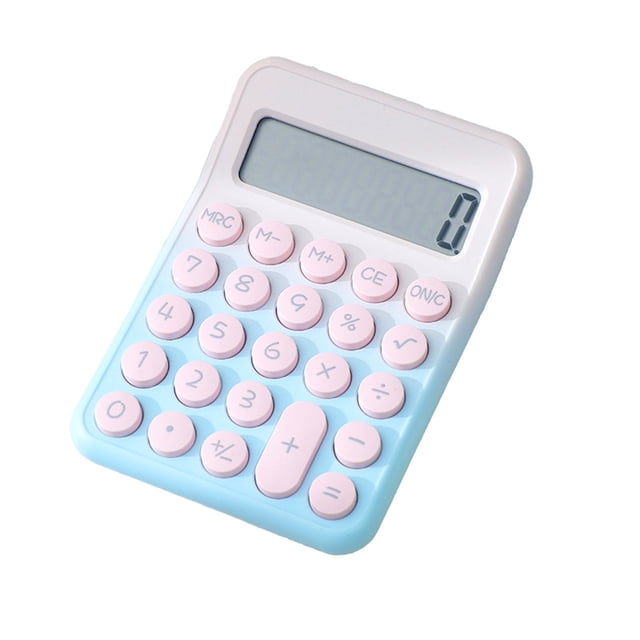 Calculators Large Display Campus Dopamine Color Calculator Large Screen 8 Digit Display Office Finance Portable Calculator for Elementary School Students Calculator for School