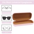 thumbnail image 3 of tui Lunettes Rigide(rose), Bote Lunettes En Cuir Pu, Portable Tui De Protection Pour Lunettes Avec Chiffon En Microfibre, 3 of 5