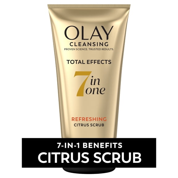 Olay Total Effects Refreshing Citrus Scrub Face Cleanser, 5.0 fl oz