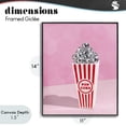 thumbnail image 4 of Stupell Industries Eclectic Pink Disco Popcorn Black Framed Giclee Art, 11 x 14, by LISH Creative, 4 of 8