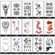 thumbnail image 4 of Temporary Tattoo Sticker - Floral Deer Design (T199), 4 of 4
