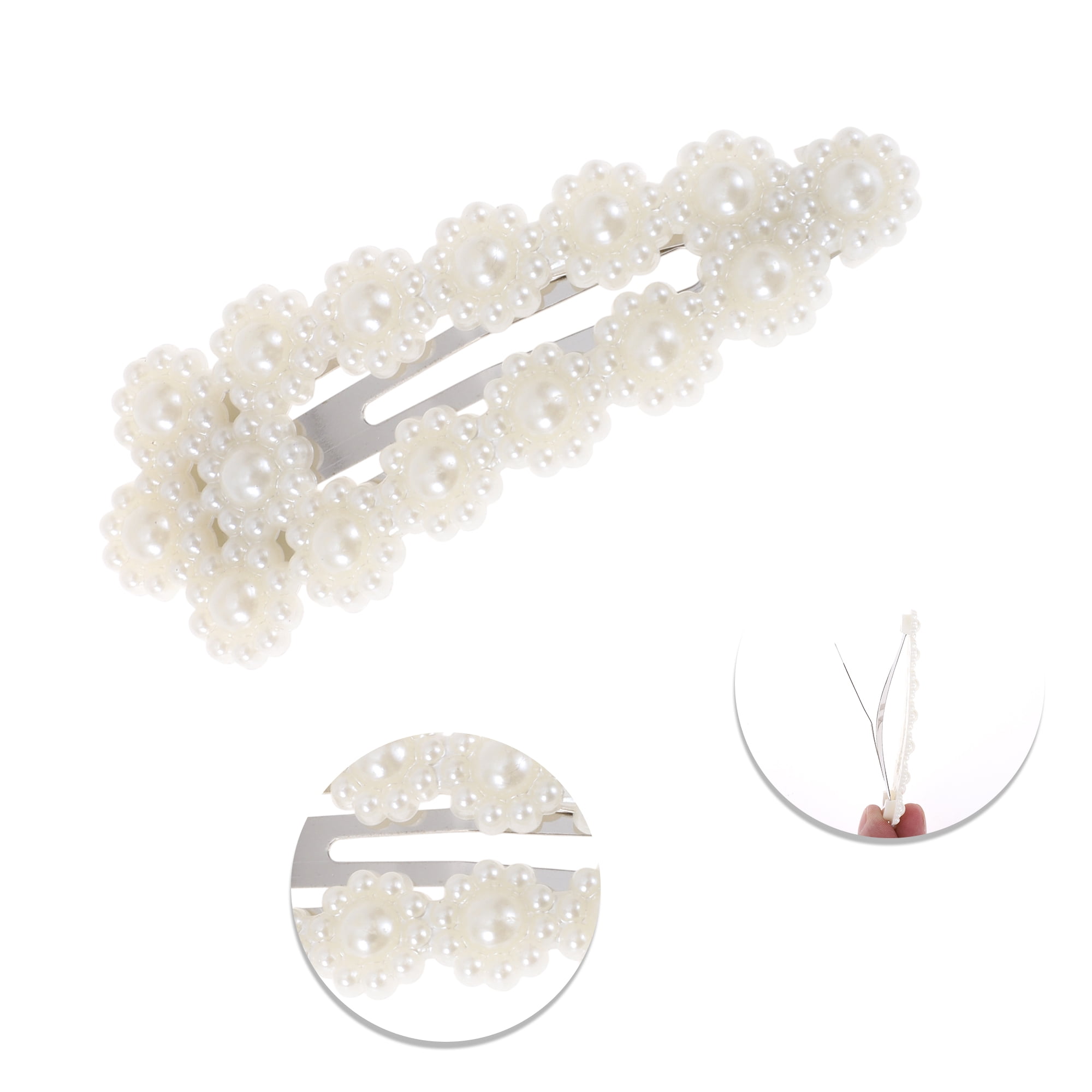 Unique Bargains 5Pcs Hair Clips Practical Hair Accessories Multiple Styles Faux Pearl