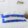thumbnail image 4 of Pinch-Ruffle 5 Piece Duvet/Quilt Cover Set - Zippered Pinch Pleated Ruffle Comforter Cover Set - 100% Egyptian Cotton & 400 Thread Count Luxury Bedding Covers - Royal Blue Solid, Twin Size., 4 of 6