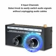 thumbnail image 4 of Audio Signal Switcher, 20-20kHz Response Stable Transmission 6 in 1 Out Audio Selector No Distortion  for DVD CD Player Turntable, 4 of 7