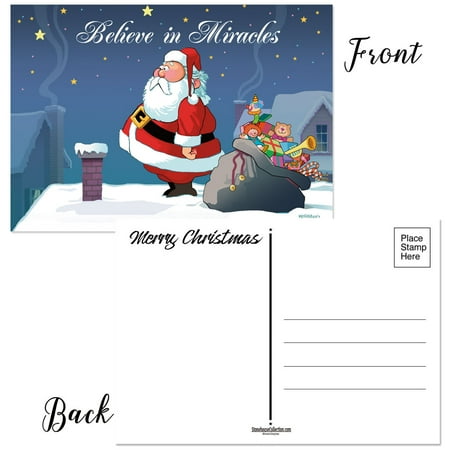 - Funny Christmas Postcards - 50 Holiday Postcards - Believe in Miracles