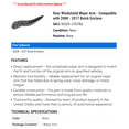 thumbnail image 2 of Rear Windshield Wiper Arm - Compatible with 2008 - 2017 Buick Enclave 2009 2010 2011 2012 2013 2014 2015 2016, 2 of 2