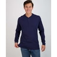 thumbnail image 2 of Real Essentials 3 Pack: Men's Cotton Short & Long Sleeve Henley T-Shirt Performance Activewear (Available In Big & Tall), 2 of 5