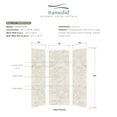 thumbnail image 5 of Transolid Swk363696 Saramar 36" W X 36" D X 96" H Three Panel Shower Wall Kit - Biscotti, 5 of 7