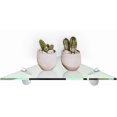 thumbnail image 1 of Fab Glass and Mirror Corner Clear Kit 6x6 Inch with Chrome Brackets-Triangle Glass Shelf, 6" x 6", 1 of 7