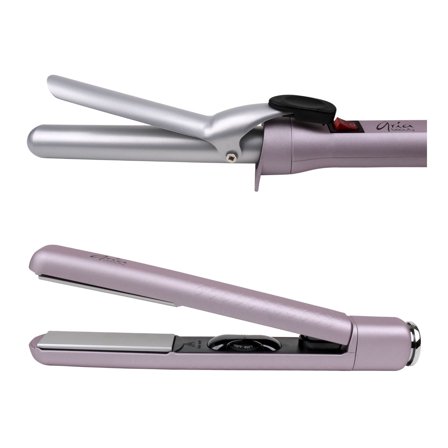 Aria Beauty Pop Interchangeable Straightener and Curling Iron Set, 2 Pc