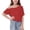 Z83 Red, variant on Girls Off Shoulder T-Shirts Loose Short Sleeve Kids Summer Tops Lightweight Comfortable Soft School Daily Wear Tee