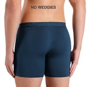 DAVID ARCHY Adult Mens Underwear Breathable Bamboo Rayon Trunks 4 Pack Multi Colors,Sizes S-2XL