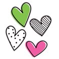 thumbnail image 2 of Carson Dellosa Education Kind Vibes Jumbo Doodle Hearts Cut-Outs, 12 Per Pack, 3 Packs, 2 of 3