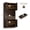 Brown-red, variant on 70" Tall Fluted Kitchen Pantry Cabinet with Countertop, Freestanding Wood Storage Hutch Cupboard - 4 Doors & Drawer - Adjustable Shelves - for Kitchen, Mudroom, Bathroom, Antique White, 4-Door AB Box
