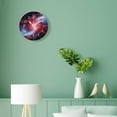 thumbnail image 4 of 14 Inch Wall Clock Battery Operated Silent Clock Decorative for Office, Kitchen, Outdoor, Living Room，3D Galaxy And Nebula Art, 4 of 4