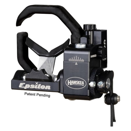 Hamskea V2 Epsilon RH Black Arrow Rest with C.O.R. Riser Interface Bracket Micro-Adjustable Zero Tolerance Technology Right-Handed Archery Rest (213776)