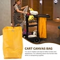 thumbnail image 3 of ifundom Yellow Replacement Cleaning Cart Bag for Janitorial Trolley - , Easy to Use, Fits Standard Janitorial Carts, 1 Piece, 3 of 8