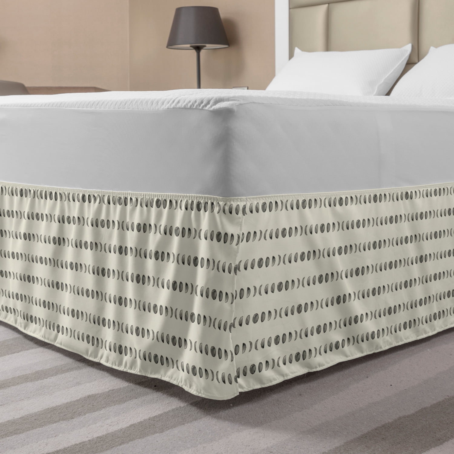 Bed Skirts Wrap Around Bed Skirt Full Xl In All Bed Sizes And Colors 9 Inch Drop Length Style Easy Fit Elastic Bed Ruffles Bed Skirt Wrinkle Free Bed Skirt Ivory Home Kitchen