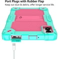 thumbnail image 4 of FIEWESEY Case for VORTEX T10M PRO+ Tablet/VORTEX T10M PRO PLUS Tablet Kids Case Cover with Shockproof Kick Stand with Screen protector for VORTEX T10M PRO PLUS 10.1 inch tablet (Green/Pink/1 PC), 4 of 7