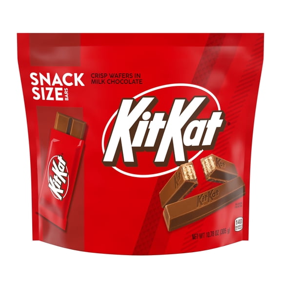 Kit Kat® Milk Chocolate Wafer Snack Size, Candy Bag, 10.78 Oz