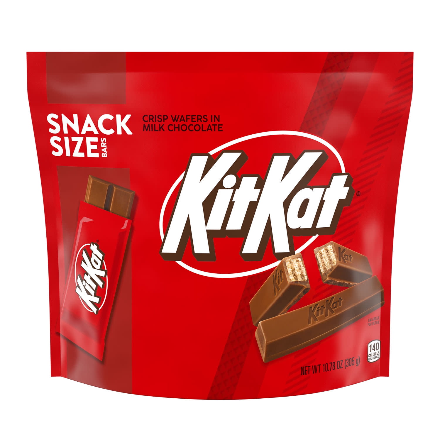 Kit Kat® Milk Chocolate Wafer Snack Size, Candy Bag, 10.78 Oz