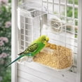 thumbnail image 6 of 2 in 1 Bird Feeder Water Dispenser,Automatic Acrylic Water Feeder,Bird Food Container,Parakeet Cage Accessories for Small Parakeet Cockatiel Budgie Lovebirds, 6 of 8