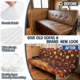 thumbnail image 3 of POLERO Autumn Stretch 2 Piece RV Jackknife Sofa Cover, Washable Furniture Protector Compatible with Travel Trailers, Motorhomes and Campers, 3 of 6