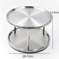 thumbnail image 4 of Spice Turntable, Kitchen Cupboard Organizer, Stainless Steel, Ø 26.7*14.9 cm, matt, 4 of 5