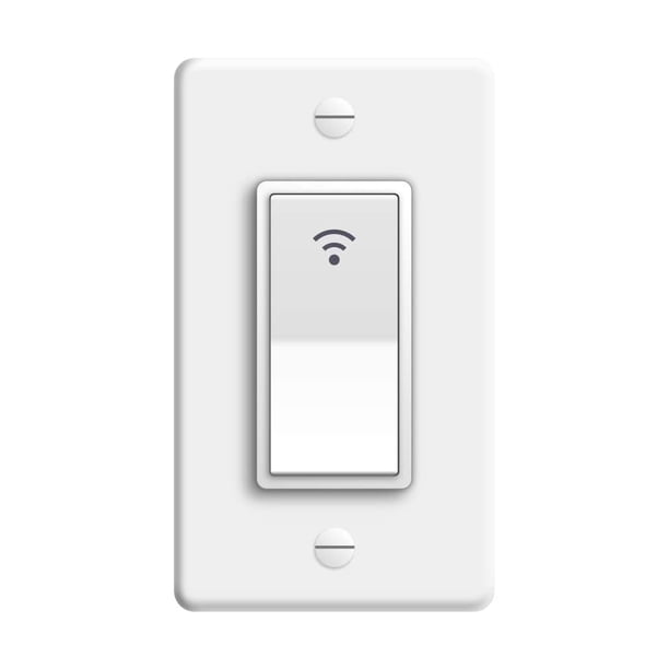Interruptor inteligente Lámpara de luz para el hogar Control remoto Interruptor WiFi Controlador de luz montado en la pared EE. UU., 1 banda sidaley EL002189-01B