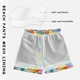 thumbnail image 3 of FORMRS Boys Swim Trunks Quick Dry Mesh Liner Boardshorts Sizes XS-XL, Purple Colorful Circles, 3 of 7