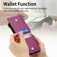 thumbnail image 2 of for Samsung Galaxy Z Flip 5 Wallet Case with Magnetic Clasp Credit Card Slots for Women Men Lichee Pattern PU Leather Fringer Ring Holder Shockproof Phone Case for Samsung Z Flip 5 Case, Purple, 2 of 10