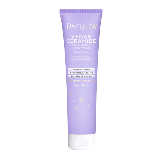 Jabón facial Pacifica Beauty, vegano, con ceramida, reparador, 150 ml