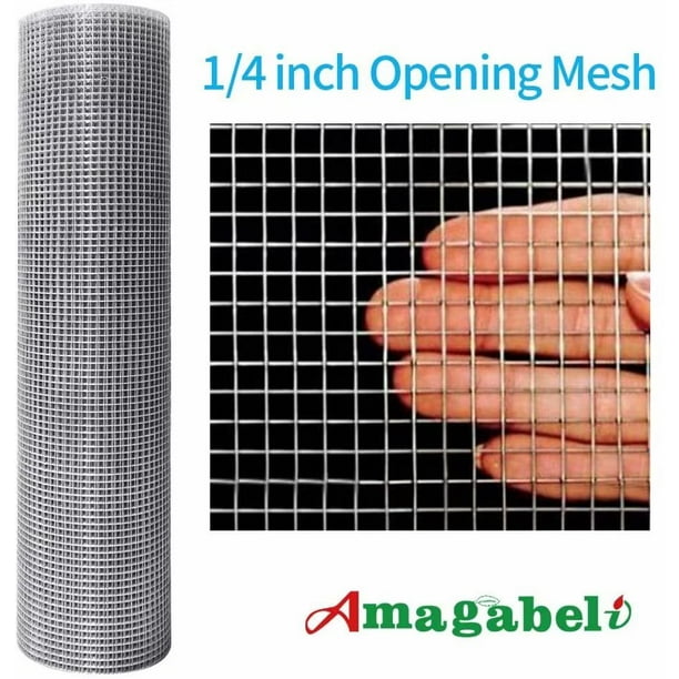 1/4 Hardware Cloth 36 x 50 23Gauge Galvanized After Welded Wire Metal